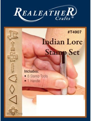 Набор от матрици за индийски знания Realeather Crafts Indian Lore