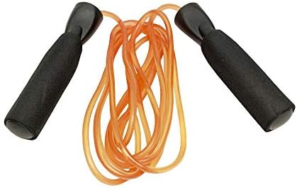Въже за скачане Amber Fight Gear – Трайно PVC с меки поролоновыми дръжки - за практикуване на кроссфитом, бокс, фитнес, издръжливост и силови упражнения за мъже, жени и деца